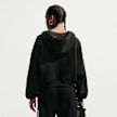 Nike Studio Fleece Medium Weight Oversized Crop Full Zip Hoodie schwarz 105550 2