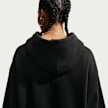Nike   Studio Fleece Medium Weight Oversized Crop Full Zip Hoodie noir 105550 4