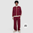 Karl Kani Signature Sidestripe Pique Trackpants rouge 106067 4