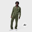 Karl Kani OG Velour Straight Leg Trackpants vert 107545 5