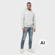 Smoke Rise Vintage Washed Jeans niebieski 106881 4