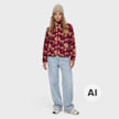 Karl Kani OG Floral Teddy Trackjacket vermelho 106871 4
