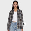 Another Cotton Lab Flannel Shirt Grau 107055 1