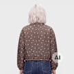 Decibel Polka Dot Funnel Neck Jacket marrón 107026 2