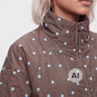 Decibel Polka Dot Funnel Neck Jacket braun 107026 3