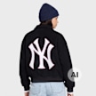 New Era WMNS MLB Wool Oversized Bomber Jacket Blau 107234 2