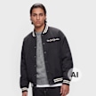New Era MLB Wordmark Varsity Jacket Nero 107566 1