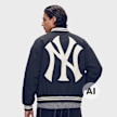 New Era MLB Wordmark Varsity Jacket Blau 107566 2