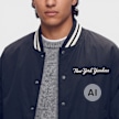 New Era MLB Wordmark Varsity Jacket Blau 107566 3