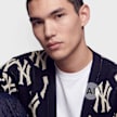 New Era MLB Logo All Over Print Cardigan bleu 107564 3