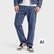 New Era MLB Logo All-Over-Print Denim Pant Colore Non Definito 107582 1