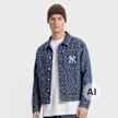 New Era MLB Logo Aop Denim Pant Blu 107587 1