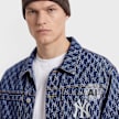 New Era MLB Logo All-Over-Print Denim Jacket Blu 107587 3