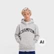 Champion Hooded Sweatshirt grijs 108210 1