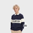 Champion Polo Neck Sweatshirt blauw 108211 1