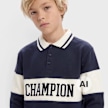 Champion Polo Neck Sweatshirt Blau 108211 3