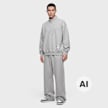 Champion Half Zip Sweatshirt cinzento 108531 5