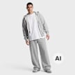 Champion Straight Hem Pants cinzento 108543 5