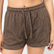 Urban Classics Ladies Light Terry Shorts brązowy 109388 3