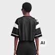 Off-White crop jersey top black night Nero 110089 2