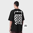 Off-White Graffiti Tee zwart 110070 2