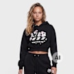 Off-White Crop Hoodie czarny 110101 1