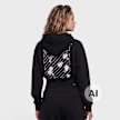 Off-White Crop Hoodie czarny 110101 2