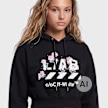 Off-White Crop Hoodie czarny 110101 3