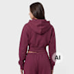 Off-White crop boxy jacket burgundy Undefined Color 110107 2