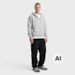 Mister Tee True Faith Fluffy Zip Hoody Grau 140082 4
