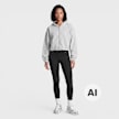 Urban Classics Ladies Fluffy Cropped Zip Hoodie grigio 102027 4