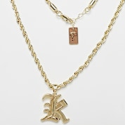 KARL KANI◆ネックレス Old Englisch Charm Helix Chain Karl Kani Old Englisch Charm Helix Chain dorado (KA242-034-1)