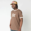 Karl Kani Cursive Varsity Regular Ringer T-Shirt brązowy 98830 1