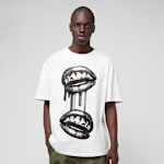 Mister Tee Grillz Lips Oversize Tee biały | MT3876-00220 | SNIPES