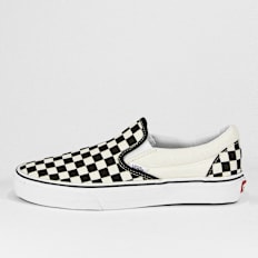 Vans Classic Slip On (Checkerboard) blanc