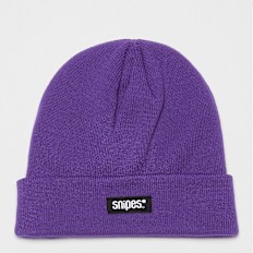 SNIPES Woven Label Beanie purple violeta