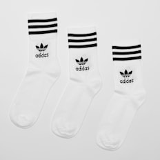 adidas Originals Calcetines Crew adicolor (3 Pack) blanco