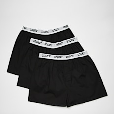 SNIPES 3 PACK - Woven Rubber schwarz