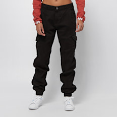 Urban Classics High Waist Cargo Pants negro