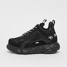 Buffalo CLD CHAI  - VEGAN NUBUCK/NAPPA - KHAKI/BLACK noir