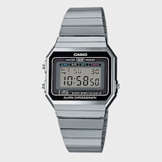 CASIO Collection Retro A700WE-1AEF zilver