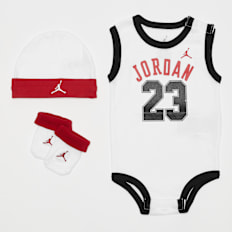 Jordan Jordan 23 Jersey Hat/Bodysuit/Bootie Set 3PC weiß