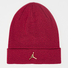 Jordan CUFFED BEANIE METAL JM gym red/metallic gold czerwony
