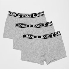 Karl Kani KK 3-Pack Boxer Retro Tape Essential ash grey gris