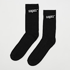 SNIPES 3 PACK - Small Logo Essential Crew Socks schwarz