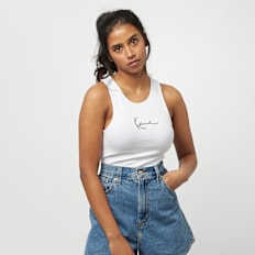 Karl Kani Small Signature Rib Top weiß