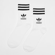 adidas Originals adicolor Mid Cut Crew Sokken (5 Paar) wit