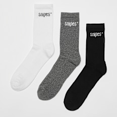 SNIPES 3 PACK - Small Logo Essential Crew Socks multicolor