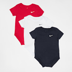 Nike Swoosh Bodysuit (3-Pack) azul