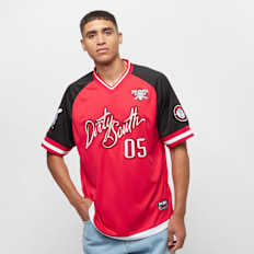 FUBU FUBU Athletics Dirty South Baseball Jersey rojo